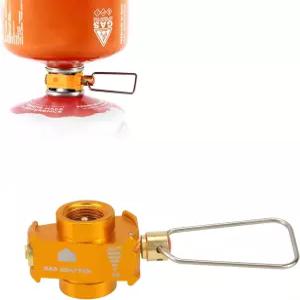 룰라인 배낭 연료 이송 장치 통 리필 어댑터 휴대용 실외 세이버 캠핑용 통풍 밸브 (골드 )
