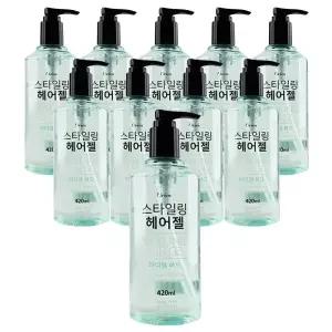 오릭스 스타일링 하드 헤어젤 420ml x 20개 헤어 강력 셋팅 고정 젤