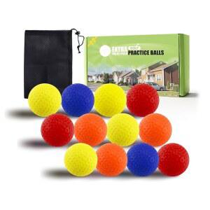 핑거 텐 골프 연습공 폼 컬러 가치 12 24 50 팩, 실내 야외 드라이빙 레인지 뒷마당 훈련용 골프공 제한 비행