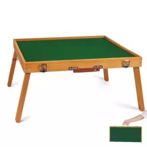 원목 마작 테이블 휴대용 대국 탁자 타일 게임 접이식