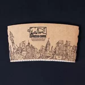 컵홀더 300/390ml(10/13온스) 뉴욕 1000개 테이크아웃 종이 커피 컵홀더