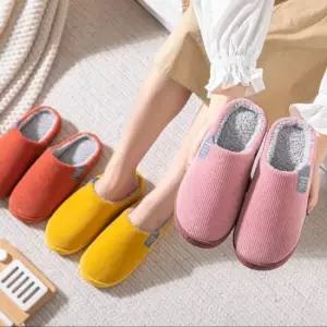 인기상품 겨울용 코듀로이 골덴 벨벳 시즌 퍼안감홈슬리퍼 홈슈즈 신발류 [WFLKOB1_260303]