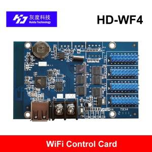 HD-WF4 HUIDU WF4 비동기 768W x 128H 픽셀 4 HUB75 RGB 7 색 소형 LED 디스플레이 와이파이 제어 카드
