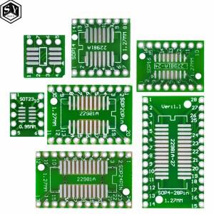 7PCS=7값x1PCS PCB 보드 키트 SMD DIP SOP SOT23 8 10 14 16 20 24 28 SMT
