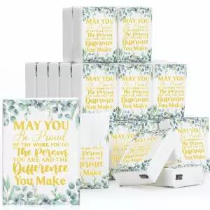 Watersay 50팩 Cna 감사 주간 선물 여행 포켓 티슈 4겹 미니 페이셜 동료 직원 결혼식 브라이덜 샤워 졸업