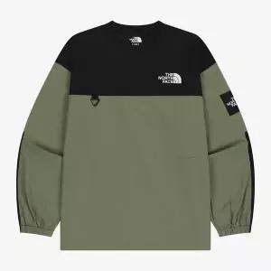 [노스페이스] [노스페이스 공식] NM5MR57J 화이트라벨 알바니 EX 크루넥 LIGHT KHAKI