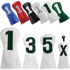 골프 헤드 커버 아이언 골프채 440cc 460cc 드라이버 헤드커버 우드 유틸리티 UT 방수 넘버커버