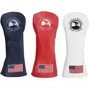 골프 헤드 커버 아이언 골프채 캐디 헤드커버 드라이버 우드 FW 유틸리티 UT 전환용 더그 아메리칸 트리 자