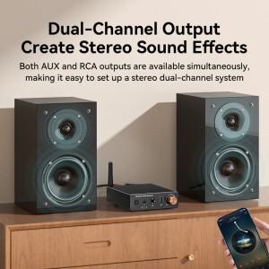 DAC 블루투스 6.0 오디오 수신기 AUX 3.5mm RCA USB U-디스크 카라오케 스테레오 무선 어댑터 리모컨 TV PC