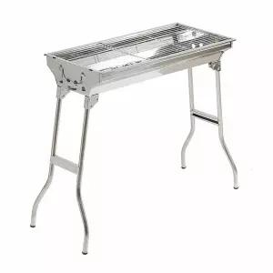 캠핑 무드 바비큐 그릴 꼬치구이 숯불 화로대 접이식