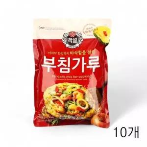 [셀러허브]백설 부침가루 1KG X 10개 식자재 바삭한 부침용 분말가루 (S33511228)