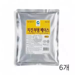 [셀러허브]대상주식회사 청정원 치킨 부용 베이스 800g X 6개 치킨파우더 분말가루 (S33511233)