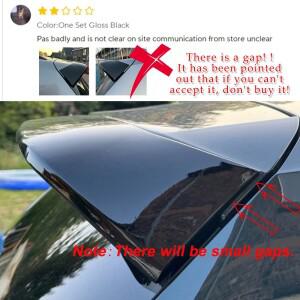 골프가방폭스바겐용 2017-2023 리어 루프 스포일러 바디 키트, 윈도우 사이드 윙 튜닝 표준 변경 R라인, 티