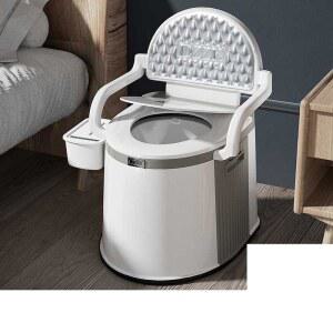 가정용실내 그레이 휴대용 베이직 용변기 스쿼트전용 침실용변기 이동식