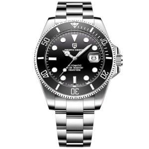 [미국배송] 파가니 디자인 남성 U2019 자동 기계식 손목시계 일본 무브먼트 스테인리스 스틸 브레이슬릿 세라믹 베젤 100M 방수 시계