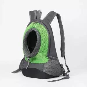 [셀러허브]반려동물 강아지 앞가방 고양이 산책 메쉬 백팩(그린) (S13467653)