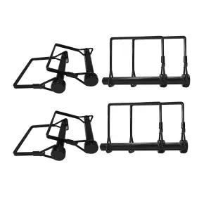 트루리고 8 팩 3/8 x 2-3/4 트레일러 히치 핀 헤비 듀티 블랙 아연 강철 잠금 견인 트럭 트랙터 PTO 샤프트