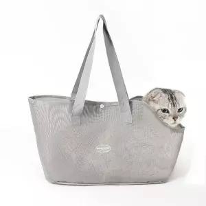 [셀러허브]댕투게더 반려동물 이동가방 애묘 애견가방(그레이) (S31170683)