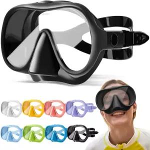 나루투 스노클 세트 패셔너블한 마카롱 컬러 프레임리스 스노클링 마스크 울트라 김서림 방지 휴대용 전문