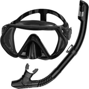 스노클링 장비 드라이탑 스노클 세트 스쿠버 다이빙 마스크 김서림 방지 강화 유리 렌즈 수영 트레이닝