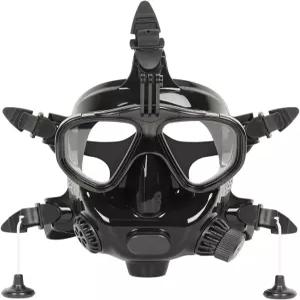 디딥 풀페이스 다이빙 마스크 스노클링 조절 가능한 실리콘 카메라 마운트가 있는 스쿠버 및 스노클링을