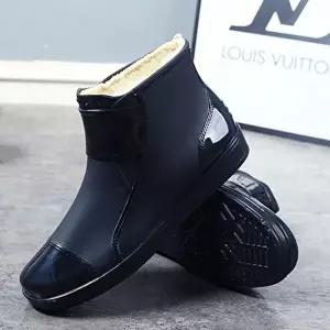 [엄지척]남성 197RQH00 시크 올블랙 캐주얼 방한부츠 레인부츠 방수부츠