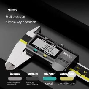 디지털 측정기 미쓰토요 버니어 캘리퍼스 500-197 LCD 디지털 0.01mm 고정밀 스테인리스 스틸 내마모성 측