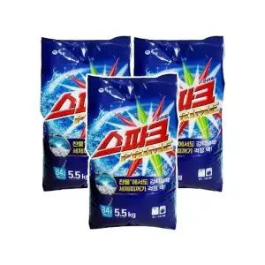 [애경] 스파크 프라임 일반드럼겸용 리필 5.5kg x 3개