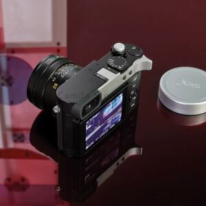 디지털 카메라 마운트 엄지 그립 핫 슈, 라이카 Q3 블랙 실버 액세서리용, 고품질 메탈