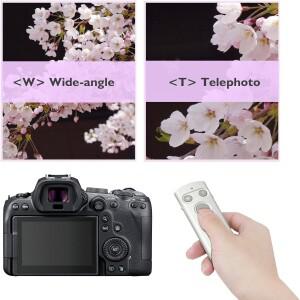 카메라 리모컨 캐논 EOS R100 M6II 77D 800D G5XII SX70HS V10 용 흰색 무선 셔터 릴리즈 리모컨, BR-E1 교