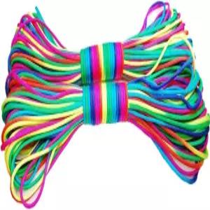 컬러풀 레인보우 파라코드 코드 로프 타입 III 7 스트랜드 낙하산 550 팔찌 - 10피트 20피트 50피트