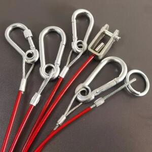 1미터 링 트레일러 캐러밴 브레이크 떨어져 분리형 안전 케이블 히치 액세서리 부품