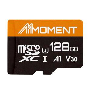 MMOMENT 128GB SDXC 카드, A1, UHS-I, U3, V30, Class10 호환, 읽기 속도 최대 95MB/s, 쓰기 60MB/s, SD 어댑터