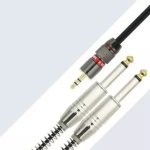 모노 케이블 스테레오 케이블 3.5(F) 6.5(M) Y형 30cm