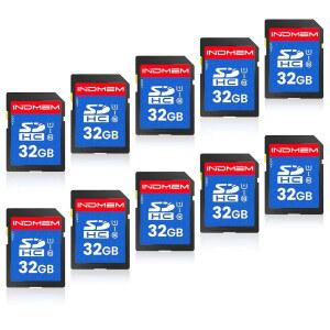 SD 카드 32GB, 10팩 UHS-I 클래스 10 MLC 플래시 메모리 카드, 카메라용 고속 디지털 트레일 카메라 DSLR, 액션 캠 - 신뢰할 수 있는 스토리지