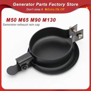 M50 M65 M90 M130 무소음 발전기 세트 배기 레인 모자 커버 머플러 파이프 불도저 액세서리