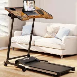 바퀴가 달린 이클 자전거 트레이너 책상 조절 가능한 러닝머신 워킹 패드 노트북용 롤링 스탠딩 휴대폰