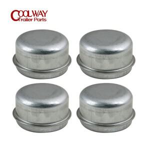 4pcs 교체 50mm 금속 먼지 캡 휠 허브 트레일러 베어링 그리스 커버 캐러밴 보트 RV 부품 액세서리
