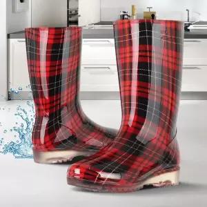 고무위생해루질농사 장화 여성용안전주방낚시 주방화작업어른 미들부츠 물
