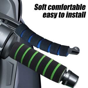 바이크 오토바이 스 스폰지 핸들 그립 용 호환 미끄럼 방지   브레이크 레버 커버 전자 자전거 세발