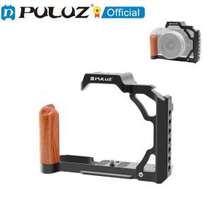 PULUZ-니콘 ZFC 우드 핸들 금속 카메라 케이지 1/4 나사 3/8 인치/Arri 포지셔널 홀 및 콜드 슈 스태빌라이
