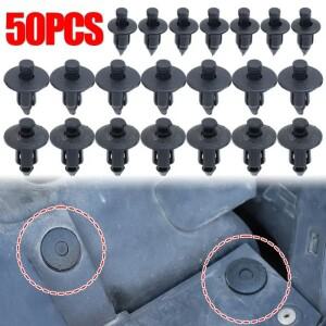 50pcs 자동차 플라스틱 페어링 리벳 설정 패널 패스너 클립 3 크기 믹스 푸시 핀 6mm 7mm 8mm 인테리어