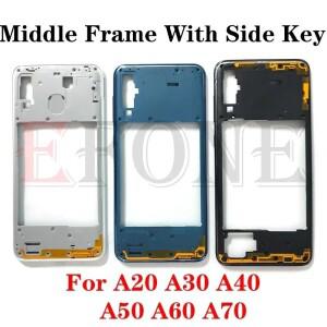 삼성 호환 갤럭시 호환 A20 A30 A40 A50 A60 A70 A80 중간 프레임 하우징 케이스 베젤 사이드 버튼 수리 부