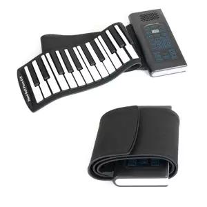 무선 접이식 롤업 휴대용 키보드 61 건반 피아노 디지털 전자 연습용 돌돌이 용피아노 접이형