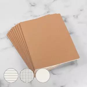 A4 크라프트 노트 유선 무지 체크 공책