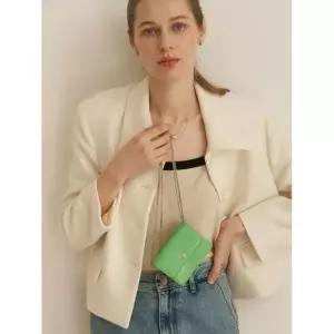 DEMERIEL Volume Wallet Bag_Vivid Green