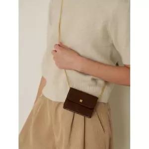 DEMERIEL Volume Wallet Bag_Choco Brown