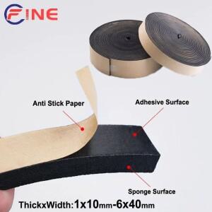 EPDM 자체 접착 스폰지 씰 스트립 네오프렌 테이프 캐비닛 및 전기 용 1x10mm-6x40mm