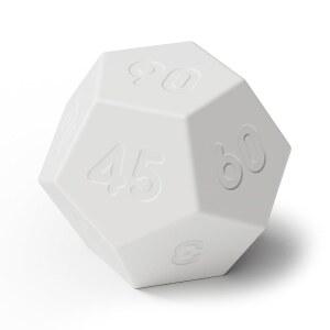 [미국배송] 무아스 도데카곤 타임볼 충전식 미니 타이머(화이트) 11가지 프리셋 타임 책상 및 서재 생산성 타이머 사운드 / 바이브레이트 음소거 사용 편의성