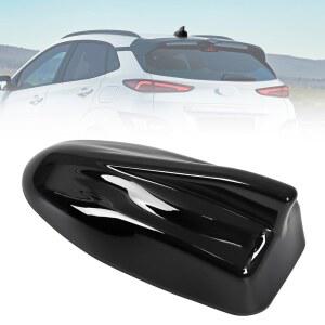 브레이싱코 샤크 핀 안테나 커버, 현대 코나 2018 2020 2021 2023,96210-J9300, 칩이 장착된 루프 캡, 광택 블랙, GPS 모델용이 아님